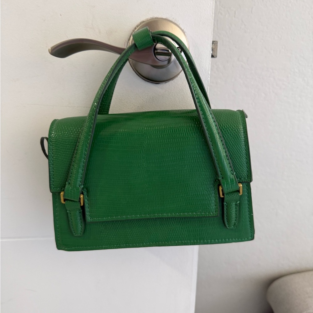 Zara Vibrant Green Crossbody Bag